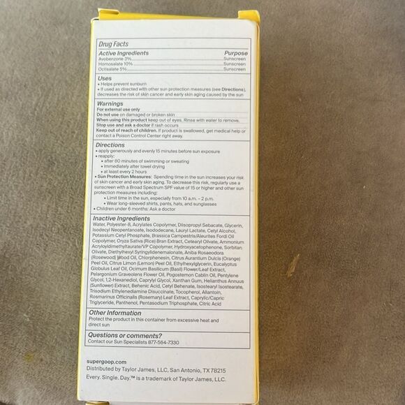 SuperGoop! Play Everyday Lotion SPF 30 With Sunflower Extract - 2.4oz - Picture 2 of 3